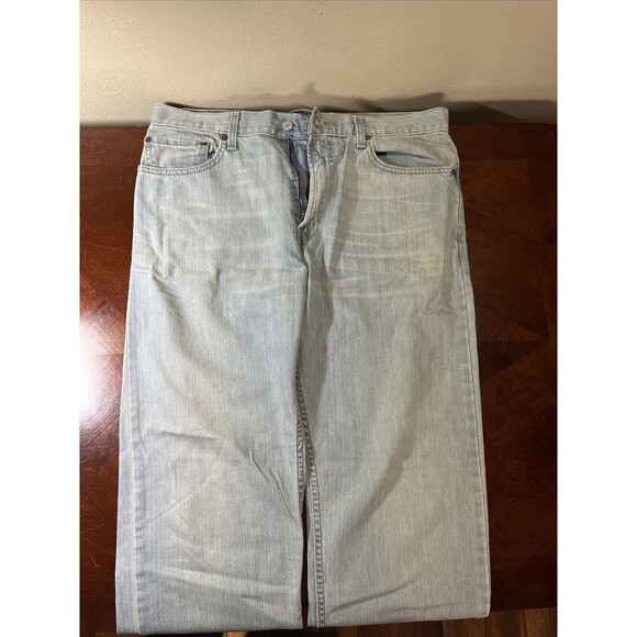 Levis 550 Silver Tab Adult Jeans Medium Wash Denim Leg Size 42X32 Men - Picture 4 of 6